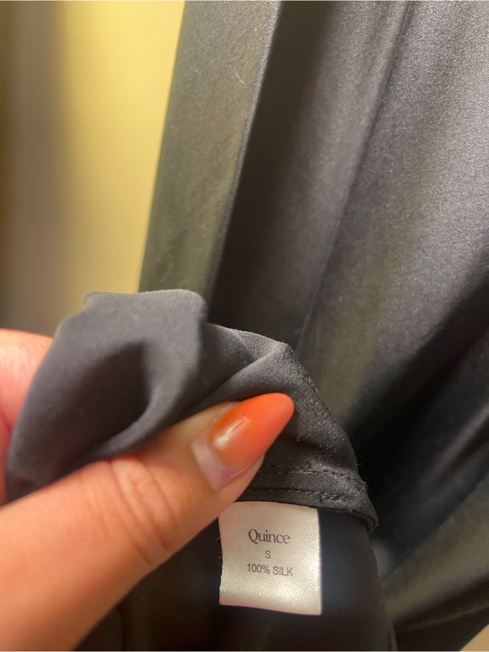 Quince Black Silk Slip Dress Size Small - Picture 4 of 10